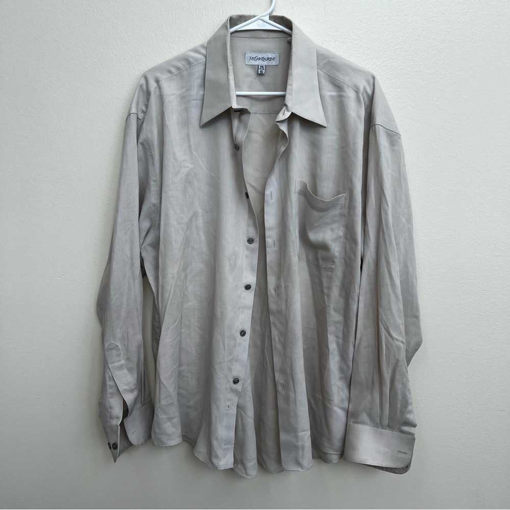 Men’s YSL Dress Shirt Size 34-35 Neck Size 17 1/2